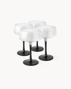 Coupe glasses Crystaluna 4er Set 280 ml