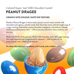 Peanut Dragee – Colored Sugar and Milk Chocolate Coated Peanut Dragee