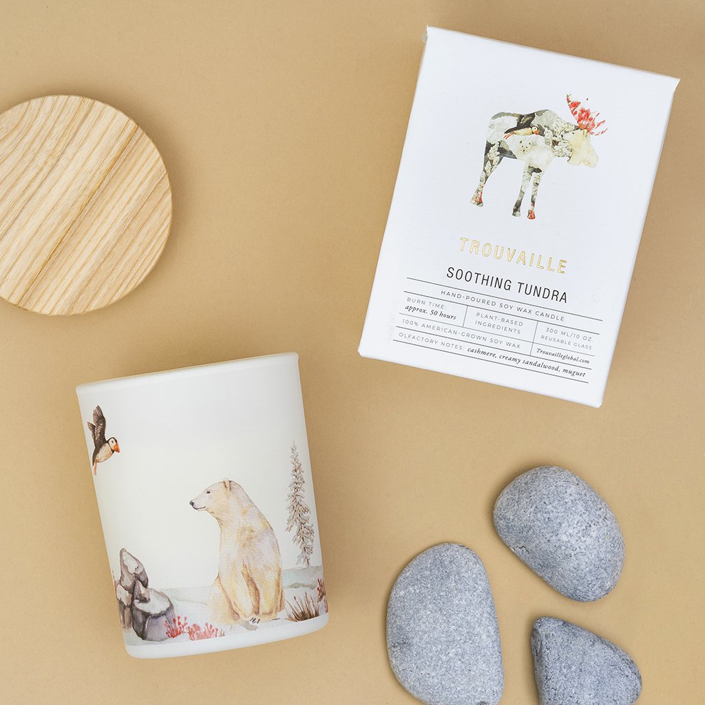 Save the Planet Scented Soy Wax Candle | Soothing Tundra