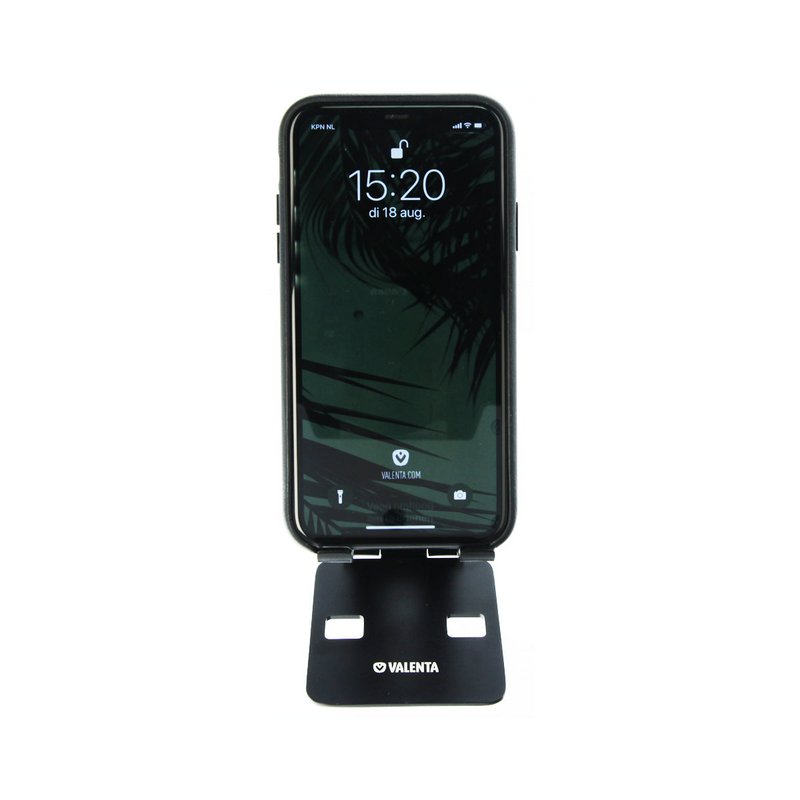 Telefonholder Foldbar Alu Sort