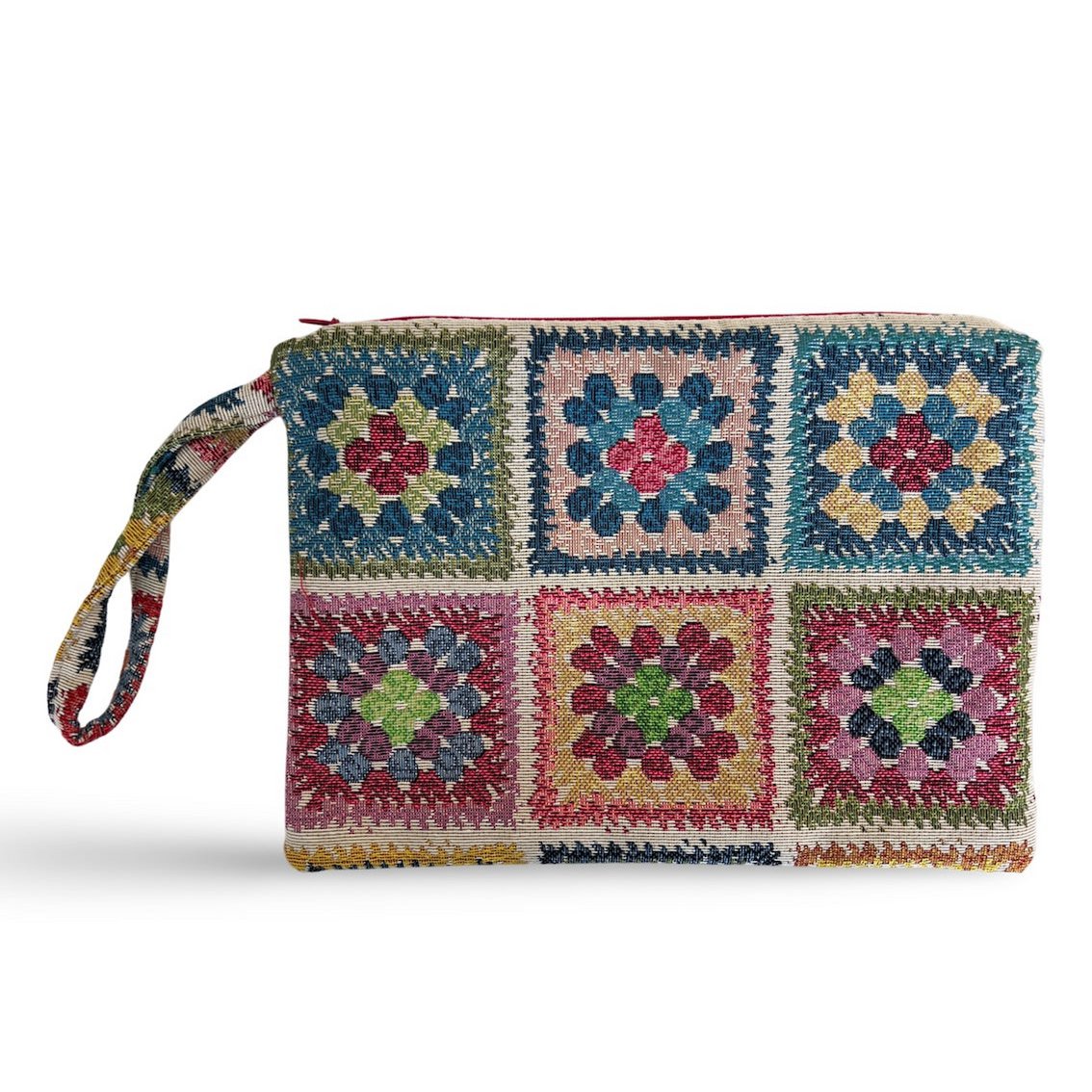 Granny Square cosmetic bag