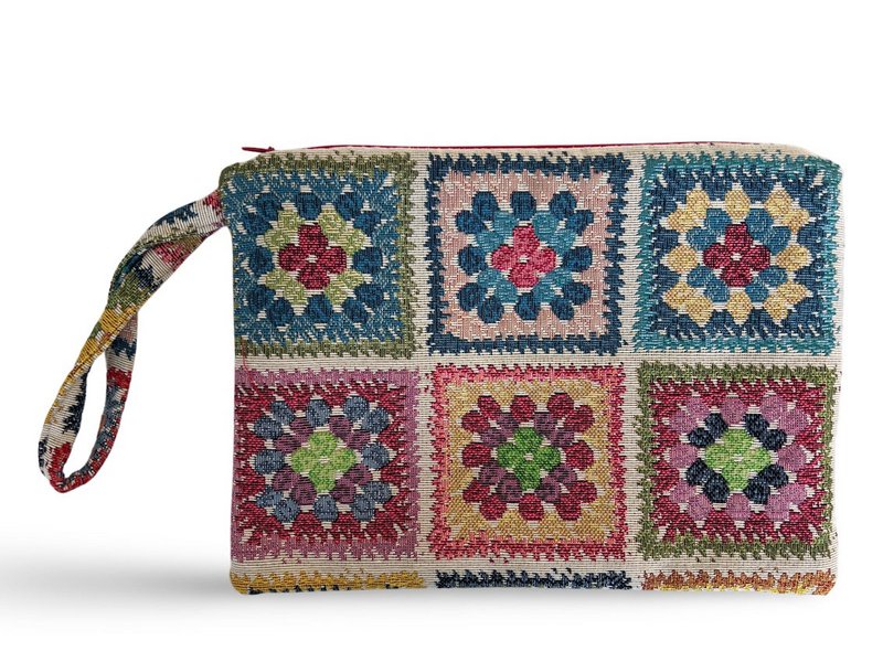 Kosmetiktasche Granny Square