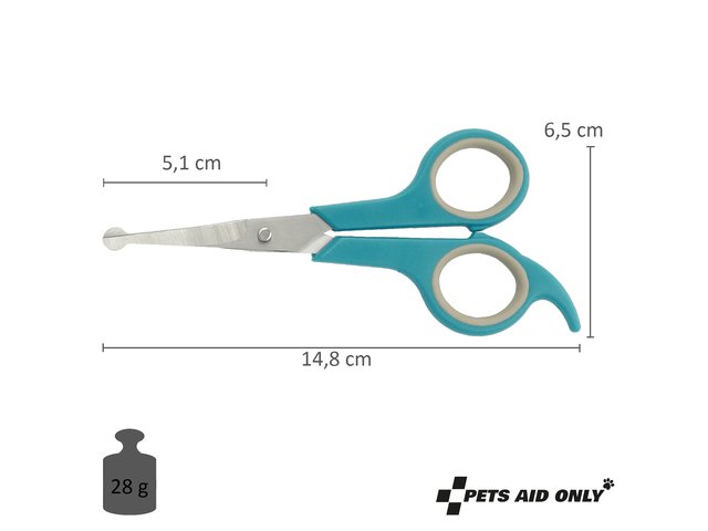 Fellschere Pets Aid Only, runde Spitze, 15 cm