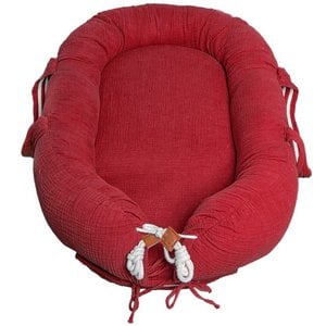 BIO muslin NEWBORN NEST Strawberry
