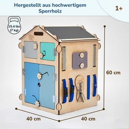 Set - BusyBoard maison natura/menthe et cube créatif