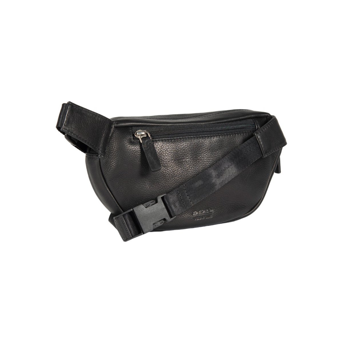 K0012AB | Pouch in genuine full grain leather, with light grain. 4 pockets with zip closure. Polished Nickel Accessories. Black colour. Dimensions: 25 x 13 x 5.5 cm. Packaging: Tnt bag