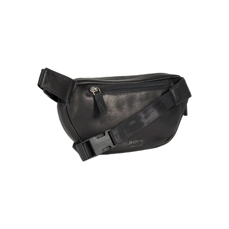 K0012AB | Pouch in genuine full grain leather, with light grain. 4 pockets with zip closure. Polished Nickel Accessories. Black colour. Dimensions: 25 x 13 x 5.5 cm. Packaging: Tnt bag