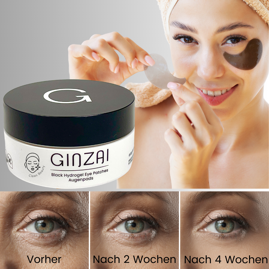 Black Hydrogel Eye Patches with Ginseng