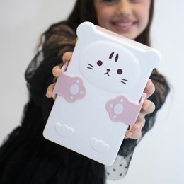 Bento snack box for children - Pink Cat