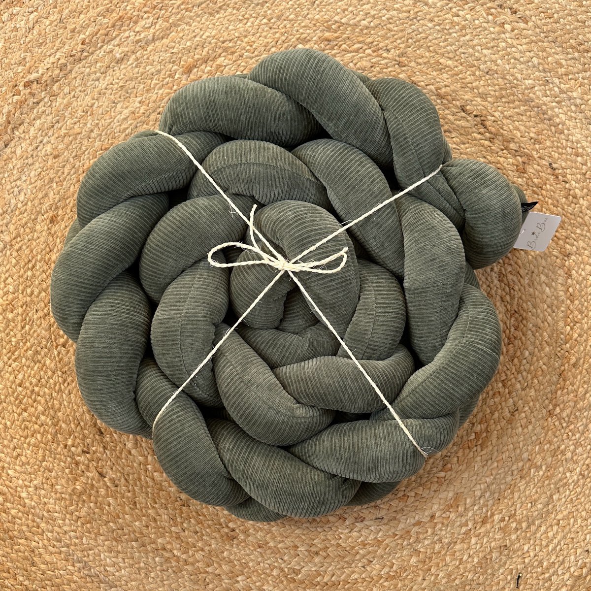 Khaki rib bed braid