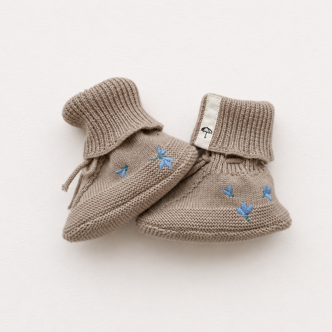 Booties - Althea - Blueberry auf Khaki