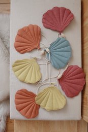 Guirlande en lin "Sunset" avec coquillages