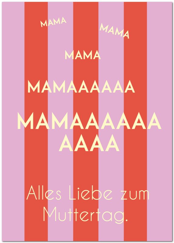 Postkort "Muttertag"