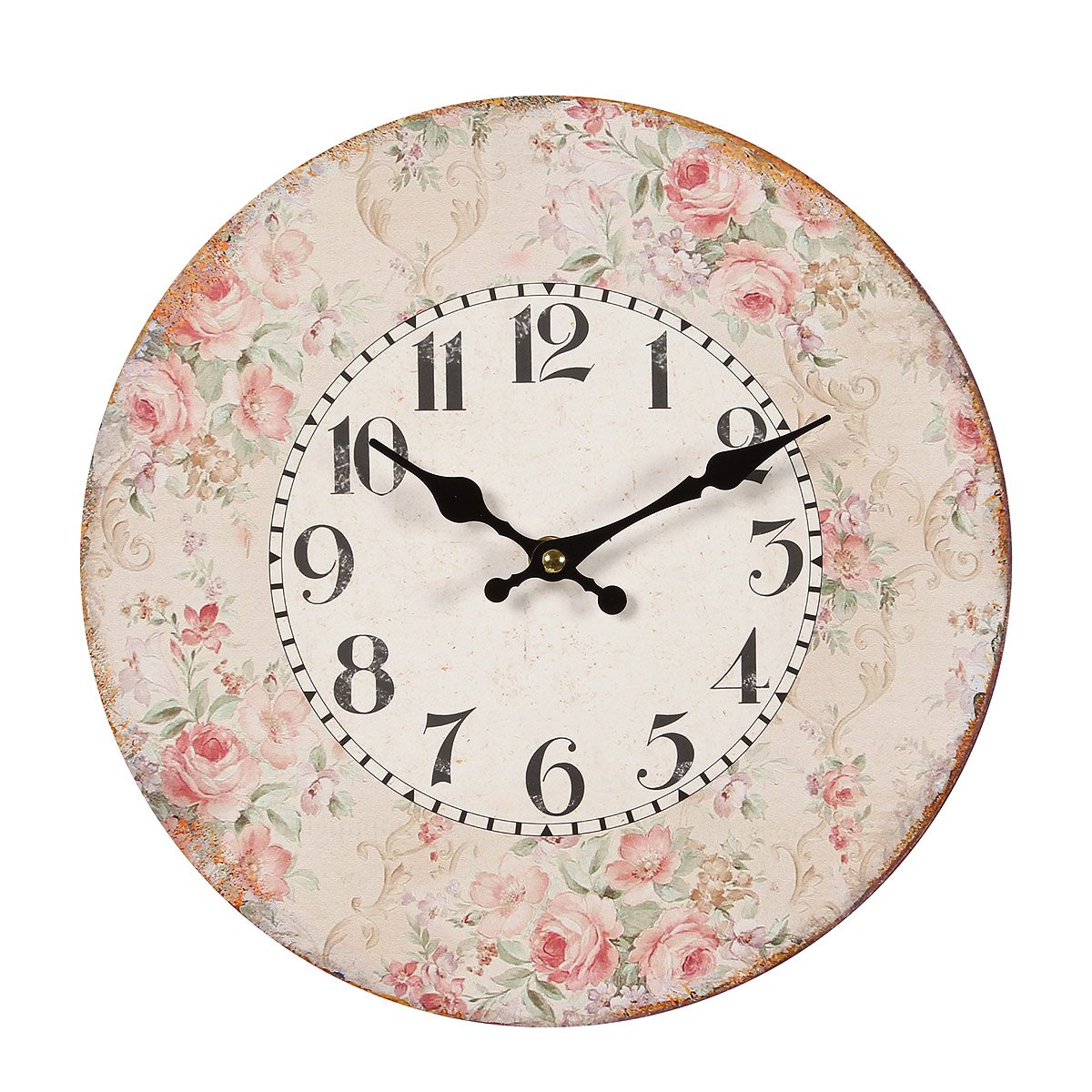 Rose wall clock 28cm