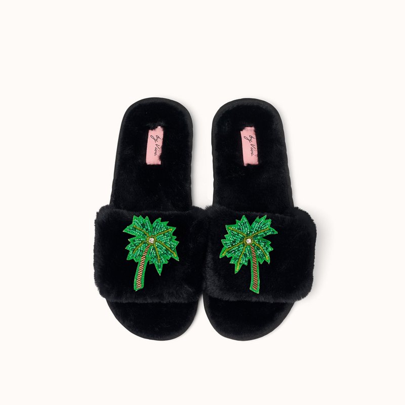 Black slippers