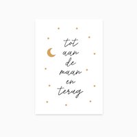A6 Postcard || Until the moon and back