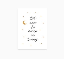 Cartolina A6 || Fino alla Luna e ritorno