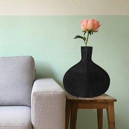 RPET Flaschenvase Schwarz