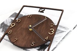 Orologio da parete, orologio da parete in legno
