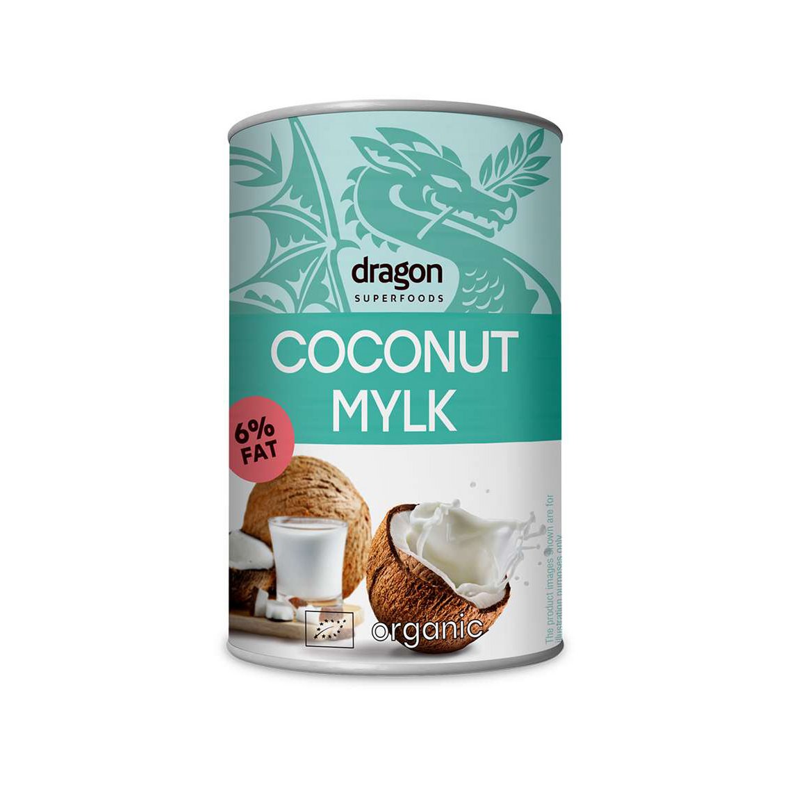 Coconut mylk, 6% fats, organic, Dragon Superfoods, 400g
