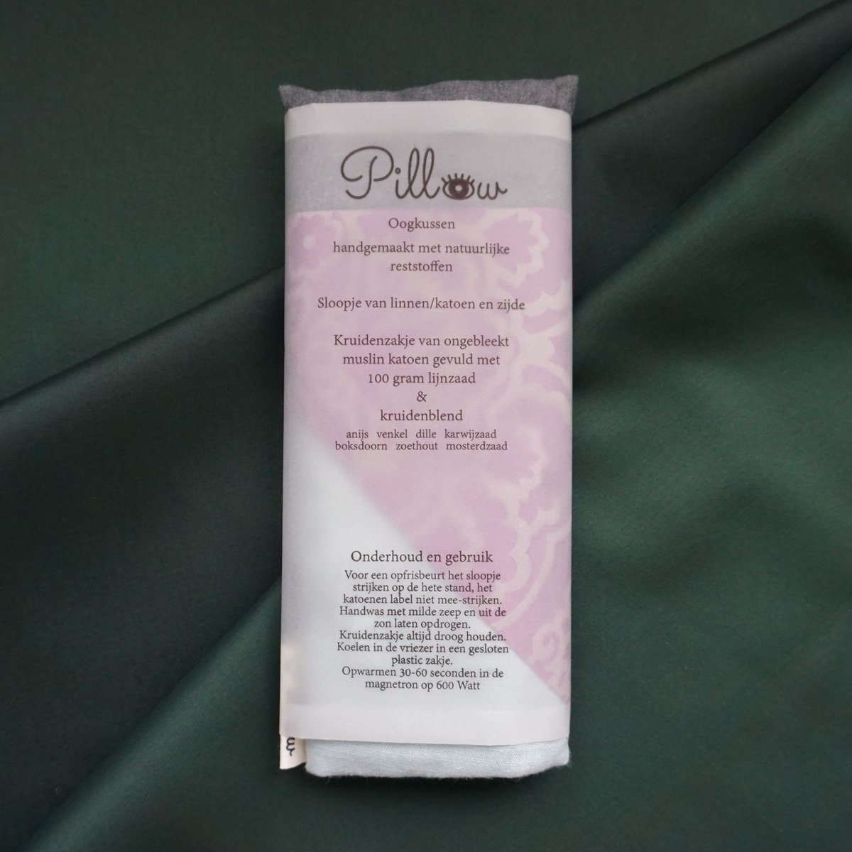 Oogkussen aromatherapie roze blauw grijs