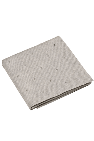 APOLLO Babydecke – 100 % Merinowolle – grau