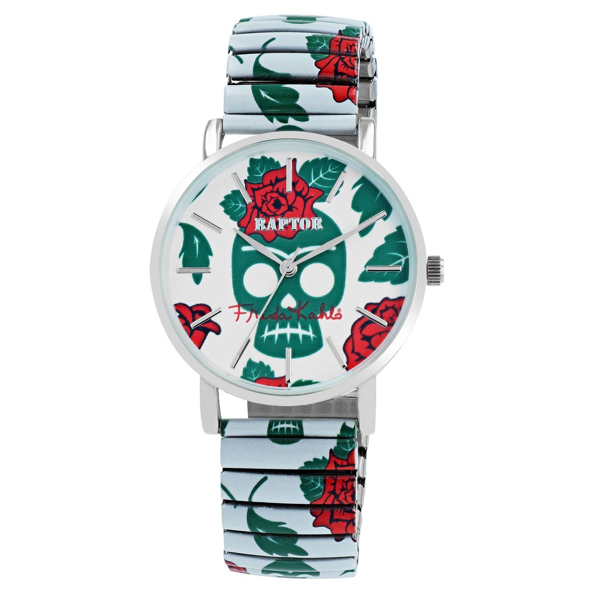 Damski zegarek na rękę Raptor „Frida Kahlo Edition” ze sznurkiem