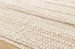 Alfombra de lana hecha a mano de Nueva Zelandia y yute Marius