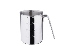 Maatbeker van gepolijst RVS 1 liter