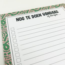 Nog te doen lijstje