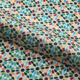 Arabesque tegelwerk satijnen sjaal Naima