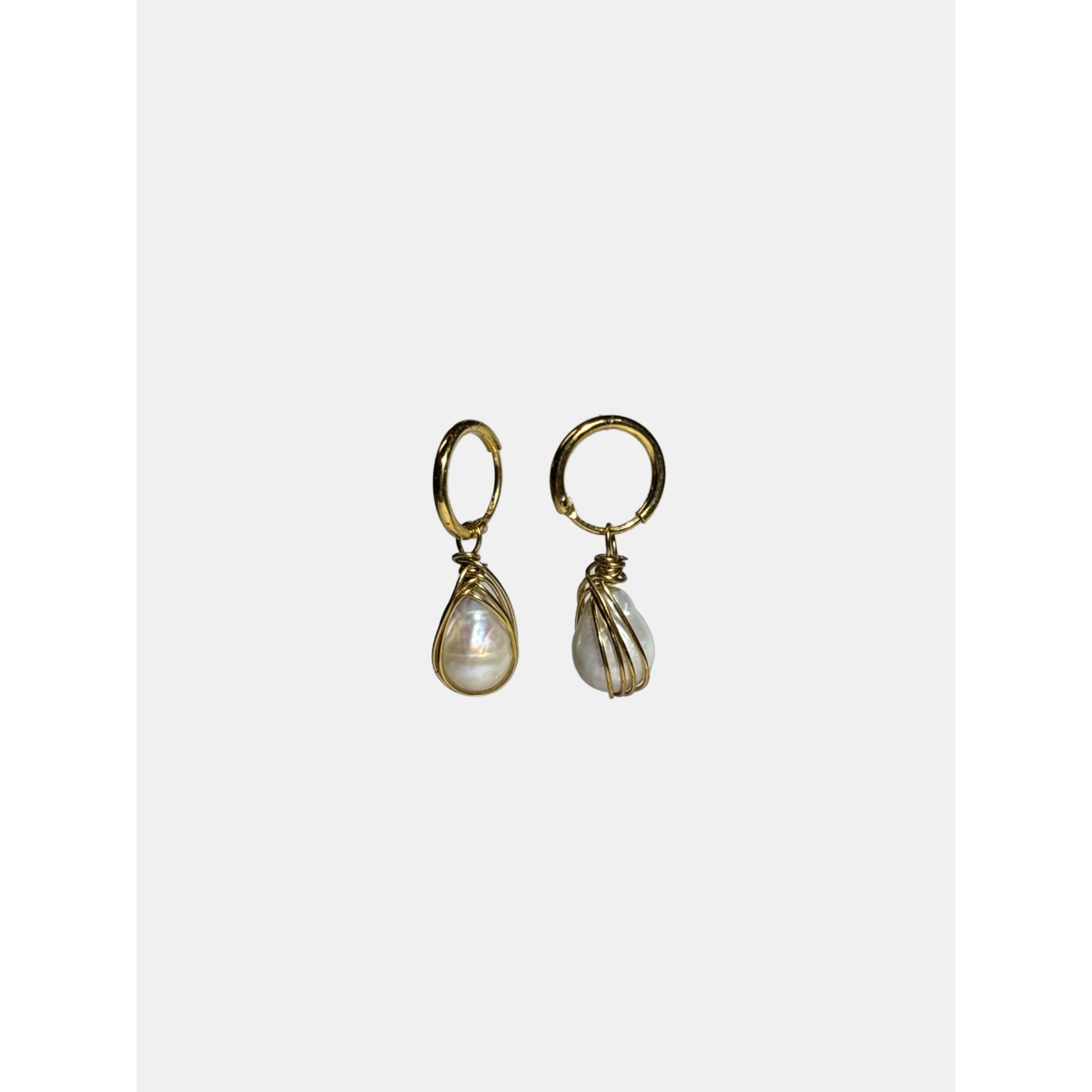 Teardrop Pearl Earrings