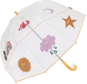 Transparante kinderparaplu | Koepelafdekking | Handmatig