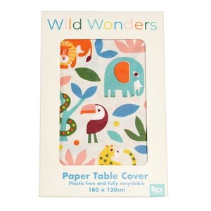 Paper tablecloth (180x120cm) - Wild Wonders