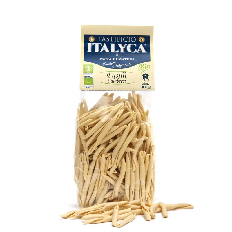 CALABRIAN FUSILLI 500G ØKOLOGISK HÅNDVERKSPASTA 100% ITALIEN