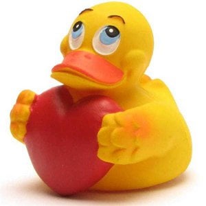 Badeente Valentine Duck - Gummiente