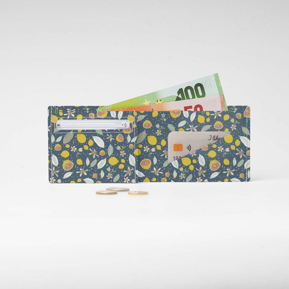 BLUE LEMONADE Tyvek® cardboard wallet / purse