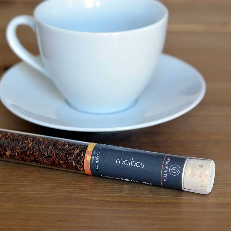 Tè biologico ROOIBOS I Tè sfuso in tubo di vetro
