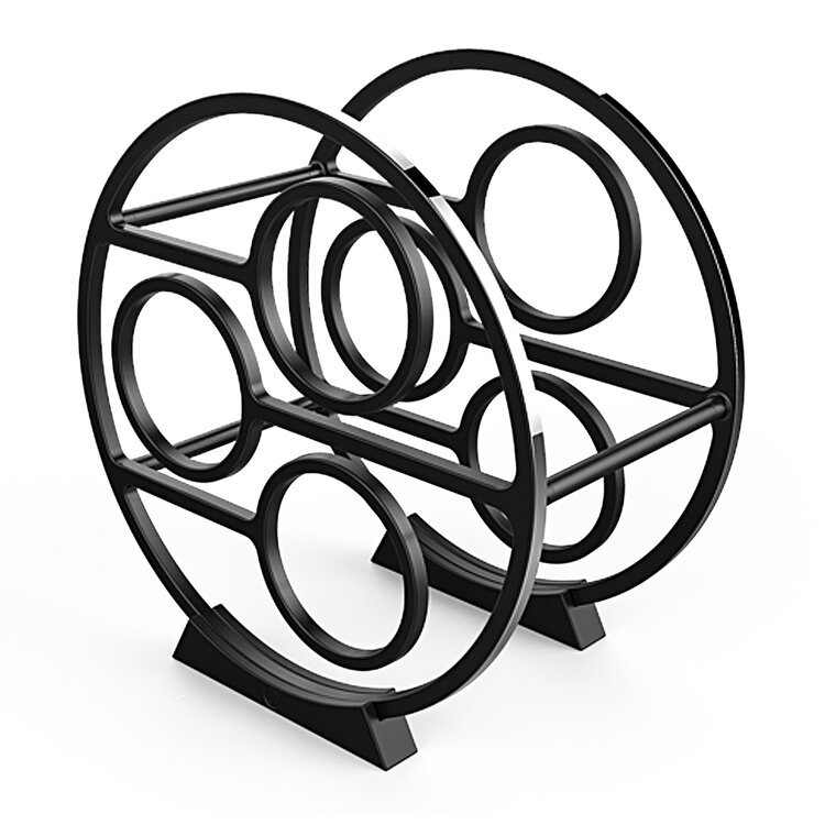 RACK - ZWART MET POOLSE RAND