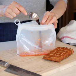 etui silikonowe | Torby spożywcze i zamrażarki | wielokrotnego użytku | 3 rozmiary