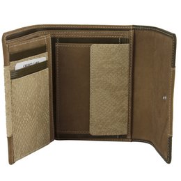 Sunsa Damen Geldbörse. Leder Geldbeutel. Portemonnaie mit RFID Schutz. Brieftasche aus Leder. Mittelgroße Geldbörse für Frauen mit vielen Kreditkartenfächern- Wallet für Damen, Geschenkidee