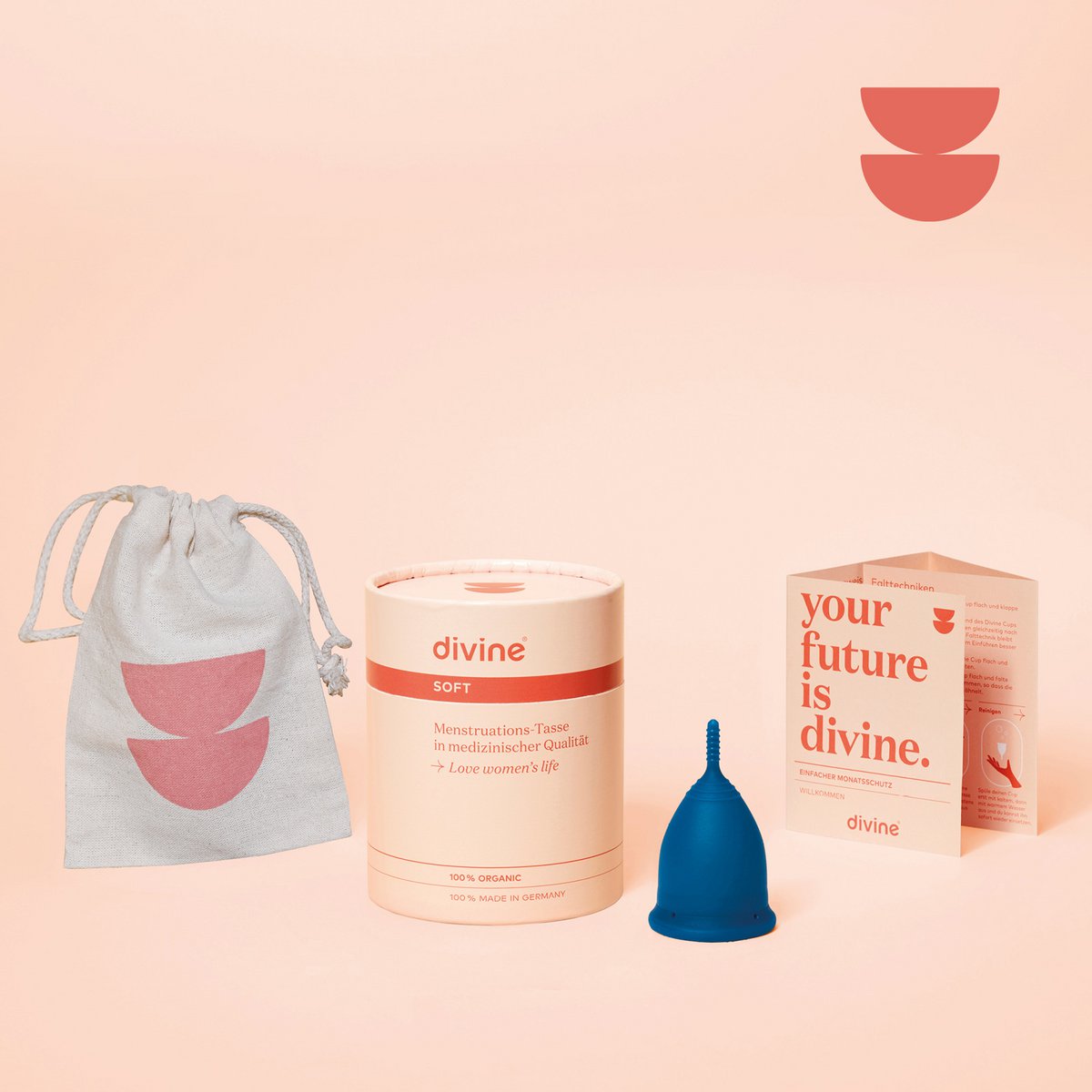 boska Menstruationstasse I Soft l Sailor Blue l Rozmiar L