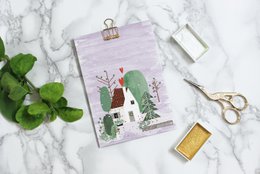 carte postale - série 'Noël' - 'joyeux Noël à la maison'