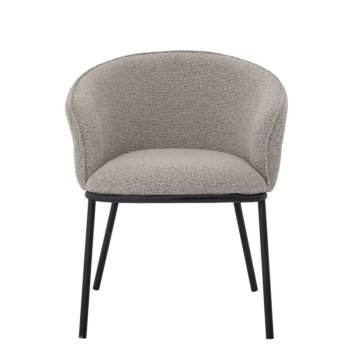 Cortone eetkamerstoel, grijs, polyester