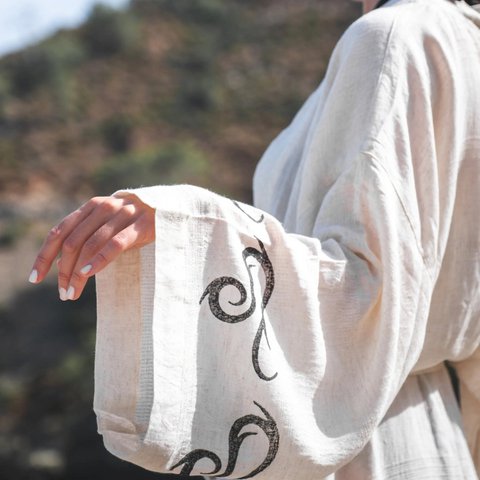 Kimono - LEO- Linen&Cotton Long