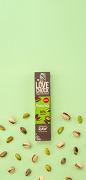 80 % Schokolade mit Pistazien – Bio, roh, pflanzlich und nachhaltig