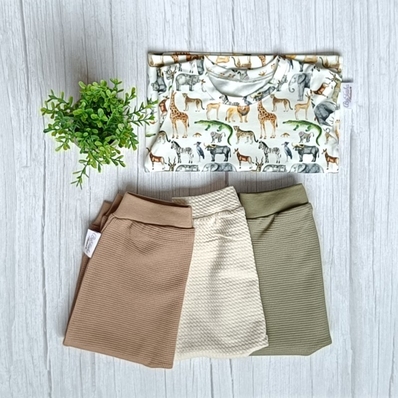 Harem Pants Waffle Jersey Olive Green