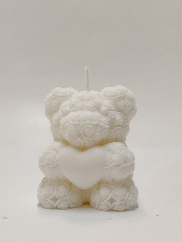 Love Bear kaars | koolzaadwas