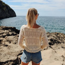 Haut court au crochet "Milano"