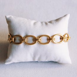 Linket ovalt armbånd